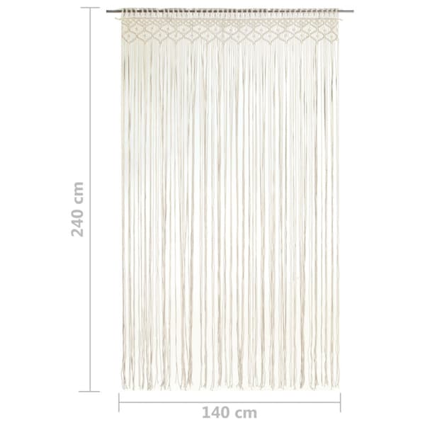 Gardin makramé 140x240 cm bomull