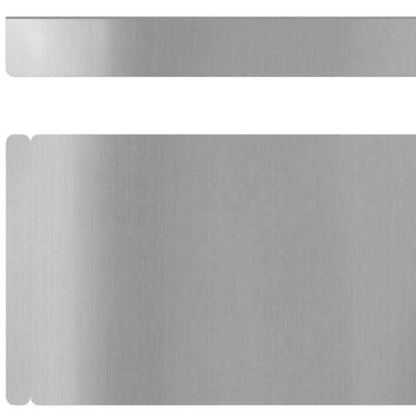 Kant för gräsmatta 4 pcs Silver 450 x 0.05 x 15 cm