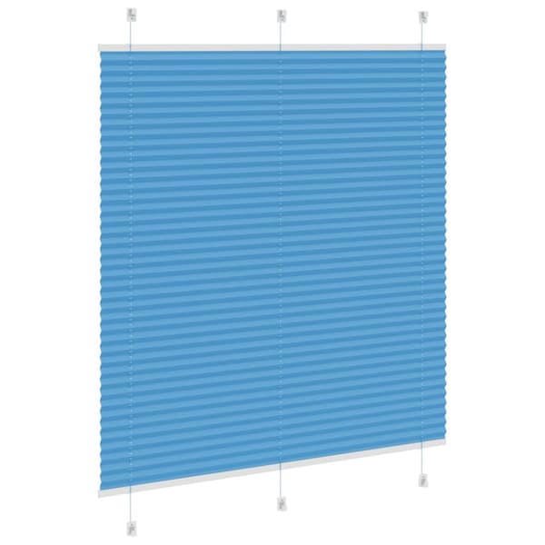 Plisserad persienn blå 115x150 cm tyg bredd 114,4cm polyester