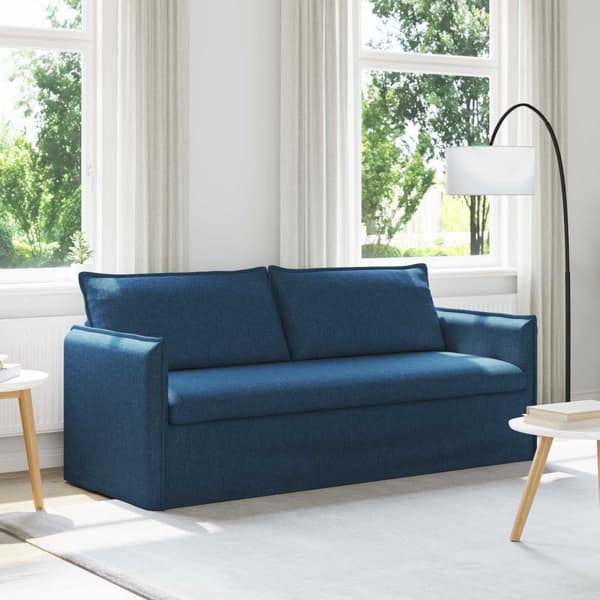 Soffa Blå 196 x 82 x 85 cm tyg