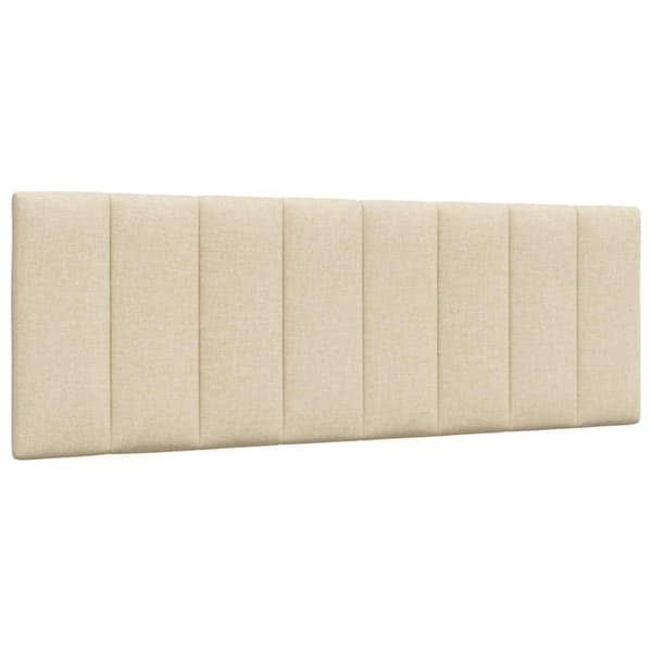 Headboard Cushion "Hanko" Cream 140 cm Fabric