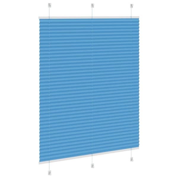 Plisserad persienn blå 110x150 cm tyg bredd 109,4cm polyester