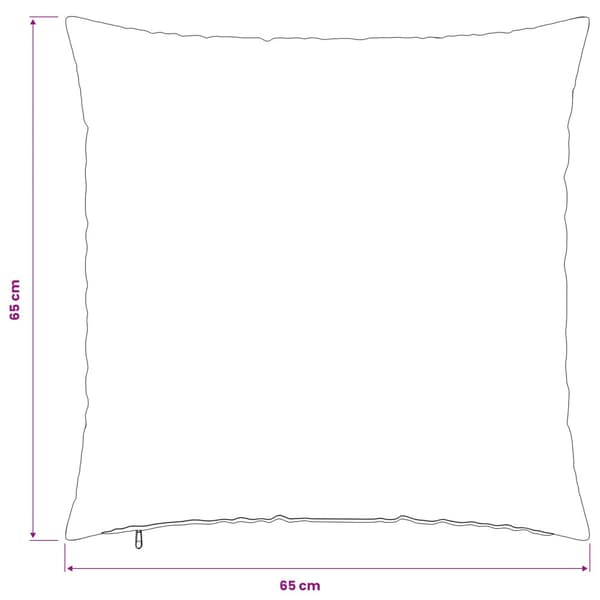 Kuddöverdrag 2 st HEERLEN Turkos 65 x 65 cm Polyester