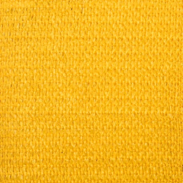 Solsegel 160 g/m² triangulär gul 4,5x4,5x4,5 m HDPE