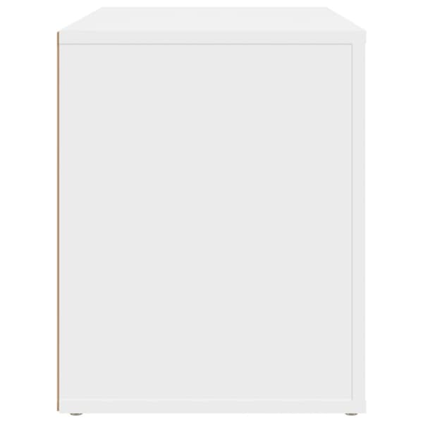 Sängbord vit 60x36x45 cm konstruerat trä