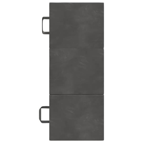 Fällbar Soffbed 75 x 67 x 45 cm Mörkgrå