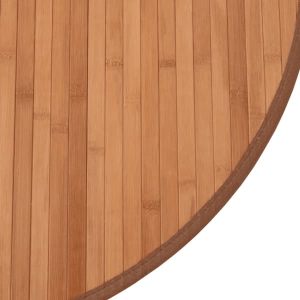 Matta rund natur 80 cm bambu
