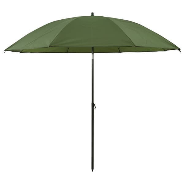 Fiskestångsparaply 228 x 204 cm Oxford Polyester Gul armé