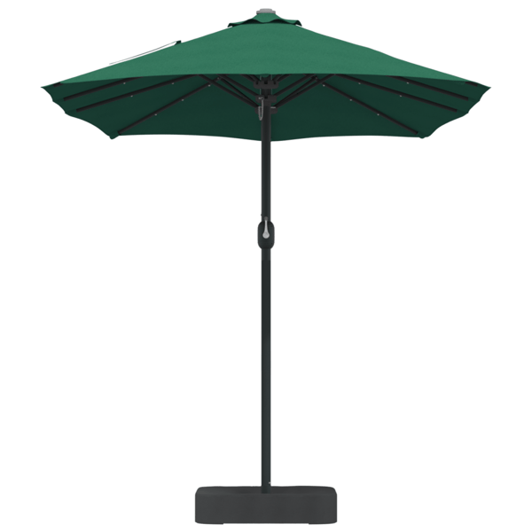 Trädgårdsparasol Grön 385 x 209 x 244 cm Polyester