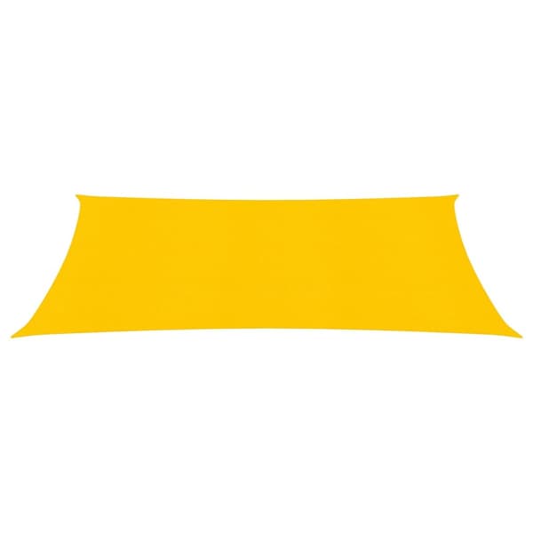 Solsegel 160 g/m² rektangulär gul 6x8 m HDPE