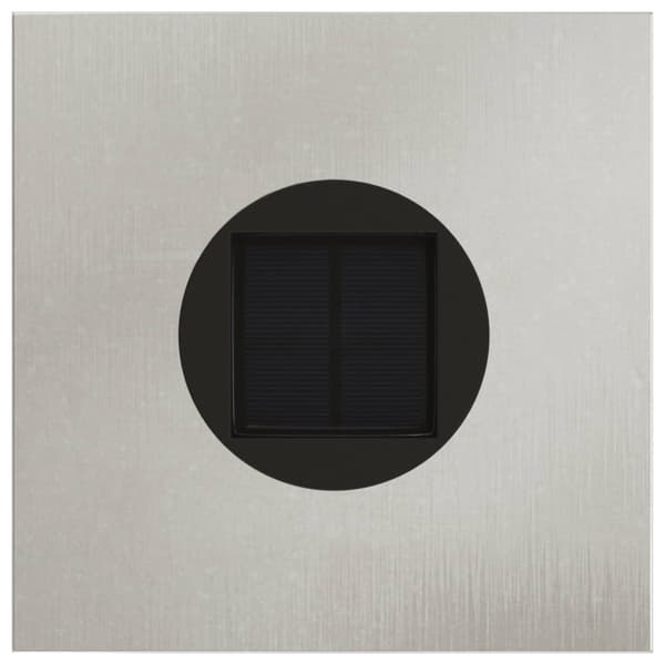Solcell LED-vägbelysning 2 pcs Silver Rostfritt stål