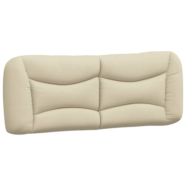 Headboard Cushion "Hvar" Cream 140 cm Fabric