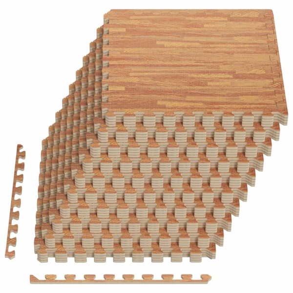 Golvmatta 40 pcs trä 14,4 m² EVA-skum