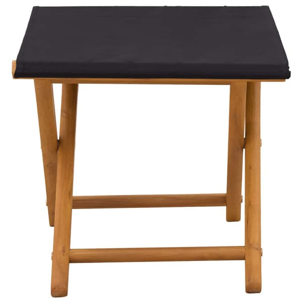 Deck Chair 2 pcs Massiv Eukalyptus Trä Svart