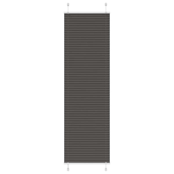 Plisserad persienn svart 65x200cm tyg bredd 64,4cm polyester
