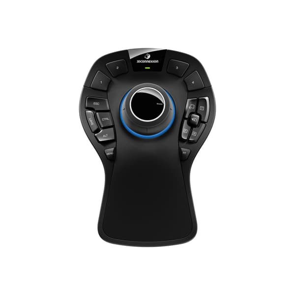 3Dconnexion SpaceMouse Pro Wireless - Bluetooth Edition - 3D-mus - 2.4 GHz, Bluetooth, USB-C