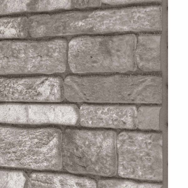 Väggpaneler 10 pcs Mörkgrå 100 x 50 cm EPS Skum