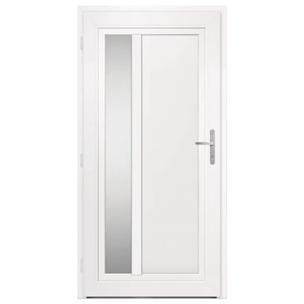 Ytterdörr vit 98x200 cm PVC