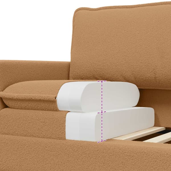 Soffa Beige 76 x 81 x 87,5 cm Tyg