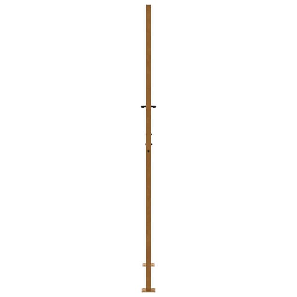 Trädgårdsgrind 100x200 cm väderbeständig stålflammdesign