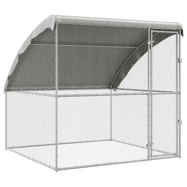 Hönshus Silver 2 x 2 x 2 m Galvaniserat Stål