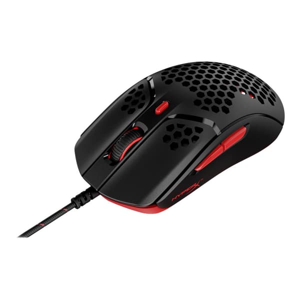 HyperX Pulsefire Haste - mus - USB 2.0 - svart / röd
