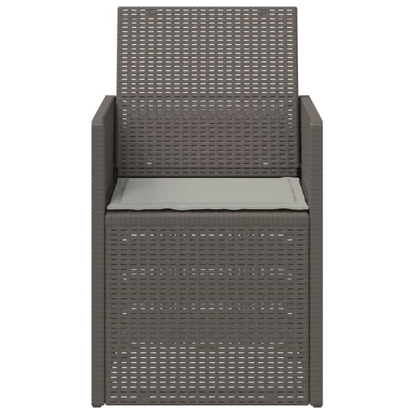 Trädgårdsmatstolar 2 pcs Ljusgrå PP