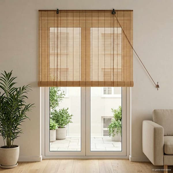 Rullgardin Brun 90 x 220 cm Bambu