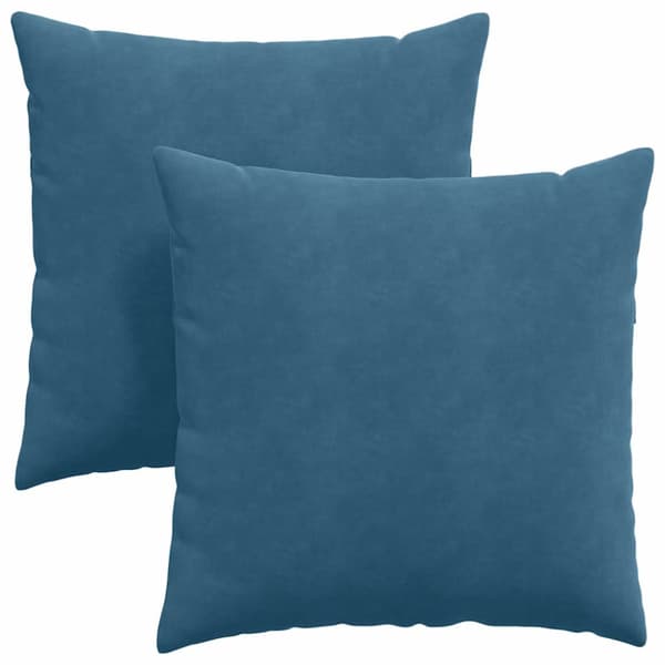 Sofakuddar 2 pcs Blå 80 x 80 cm Kordread tyg