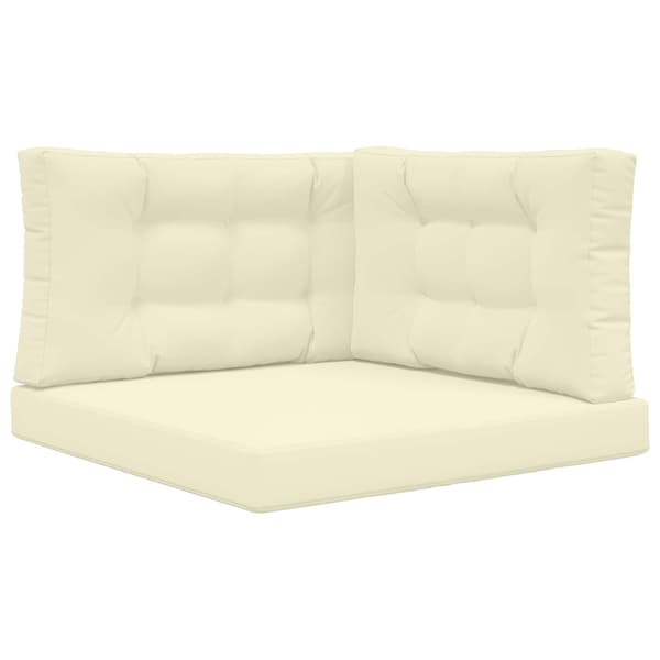 Utomhus Soffa Kudde 3 pcs Kräm Polyester