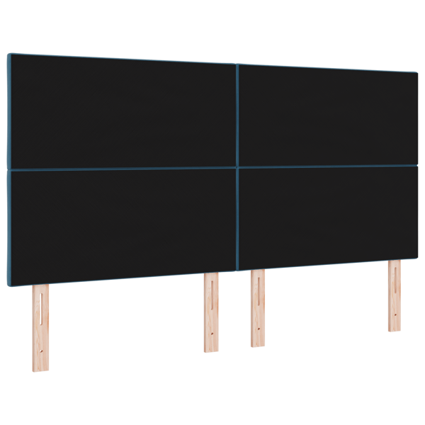 LED huvuddyna Mörkblå 180 cm Sammet