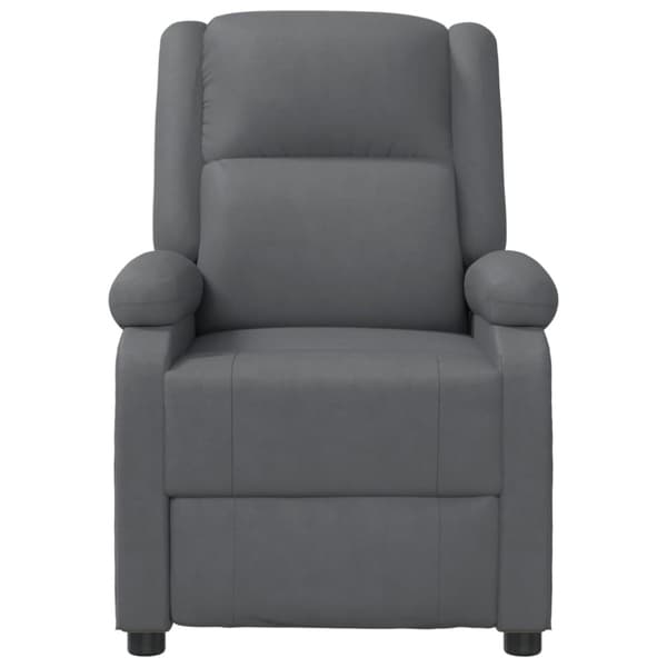 Reclinerfåtölj grå konstläder