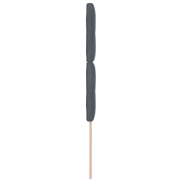 Huvudgavel Mörkgrå 90 cm Sammet