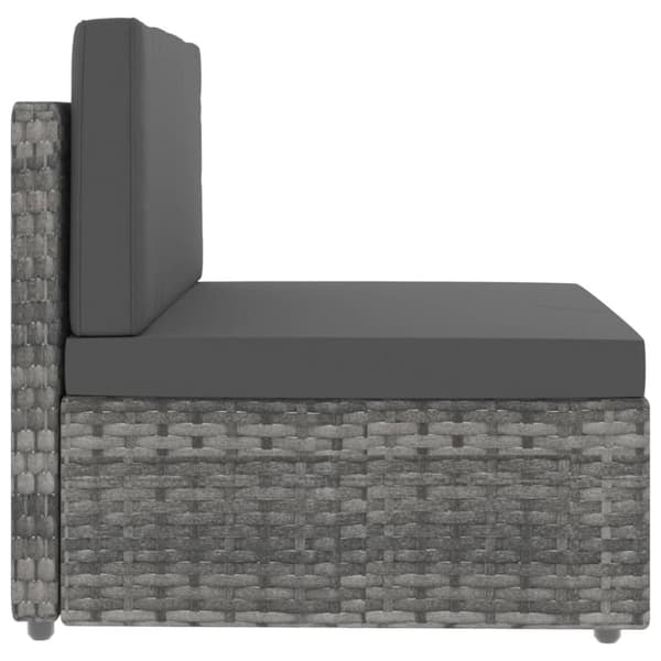 Modulsoffa 3-sits konstrotting grå