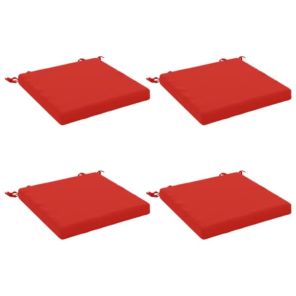 4-delade Sittdynor SOEST 4 st 100% Polyester Röd 45 x 45 x 5 cm
