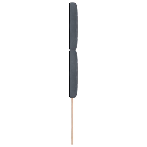 Huvudgavel Mörkgrå 100 cm Sammet