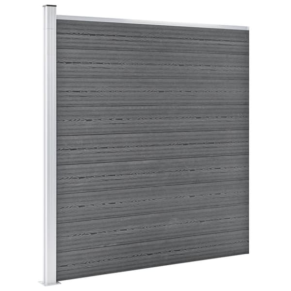 Staketpanel WPC 353x186 cm grå