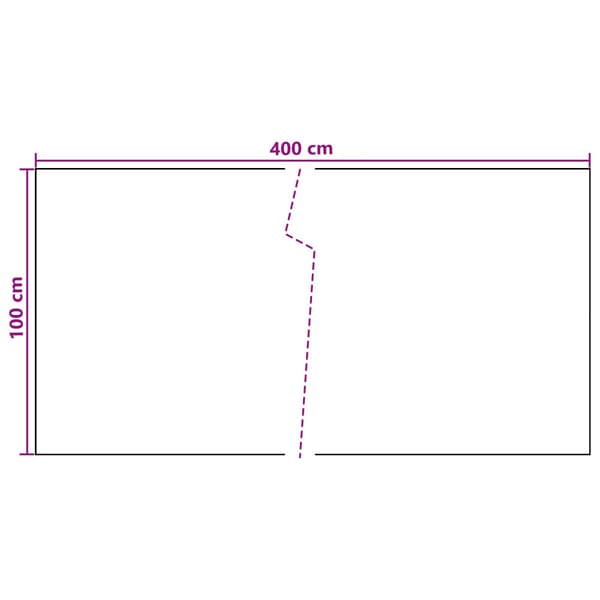 Balkong Skärm Mörkgrå 400 x 100 cm konstrotting
