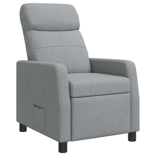 Recliner Ljusgrå Tyg