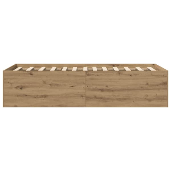 Golvsängsram Artisan-ek 80 x 200 cm Konstruerat trä