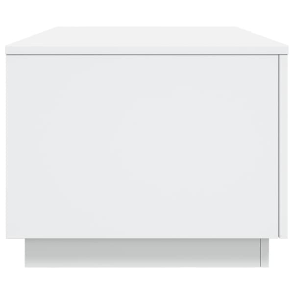 Soffbord med LED vit 90x50x40 cm