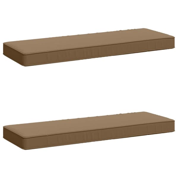 2-delade Bänk Kuddar VUGHT 2 st 100% Polyester Taupe