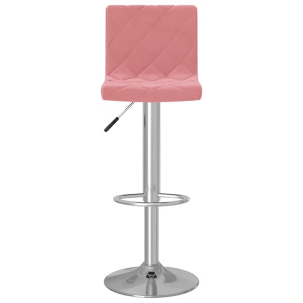 Barstolar 2 st rosa sammet