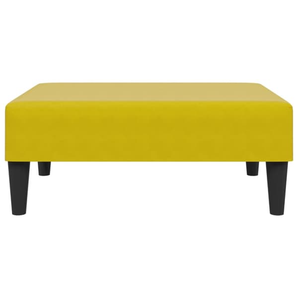 Fotpall Gul 77x55x31 cm sammet