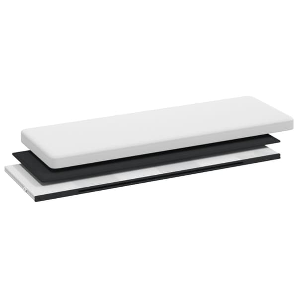 Förvaringsbänk vikbar vit PVC