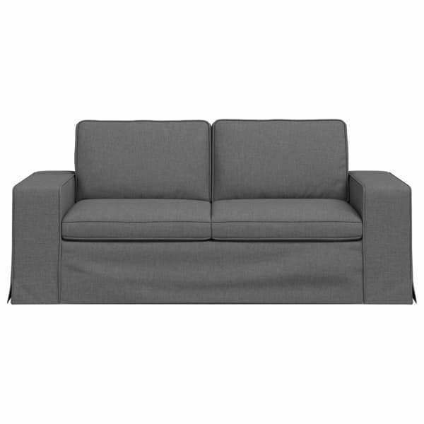 Soffa Mörkgrå 182 x 80 x 82 cm tyg