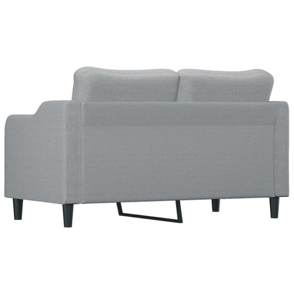 2-sitssoffa ljusgrå 140 cm tyg