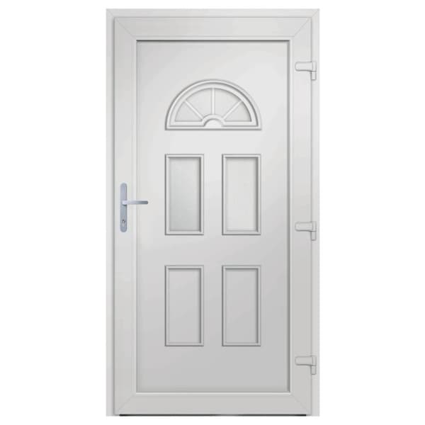 Ytterdörr vit 88x208 cm PVC
