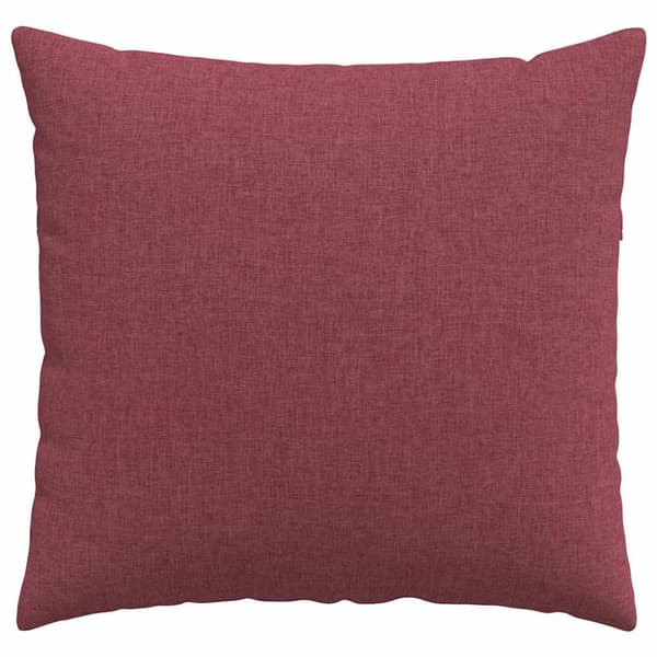 Sofakuddar 2 pcs Vinröd 50 x 50 cm tyg