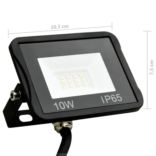 Strålkastare 10 W LED kallvit